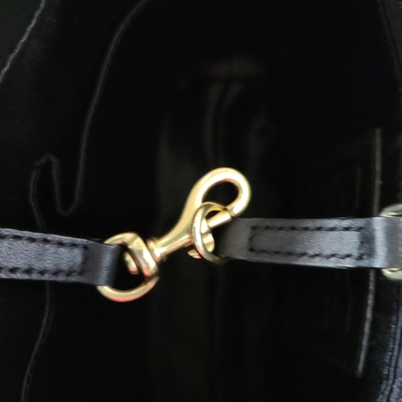 Coach Peyton F50540 OP Art Embossed Small Black Patent Leather Satchel - Picture 9 of 15